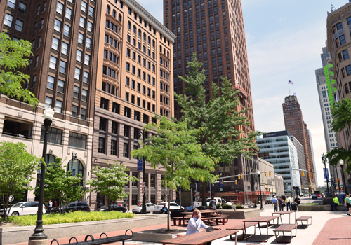 Capital Park and surrounding buildings