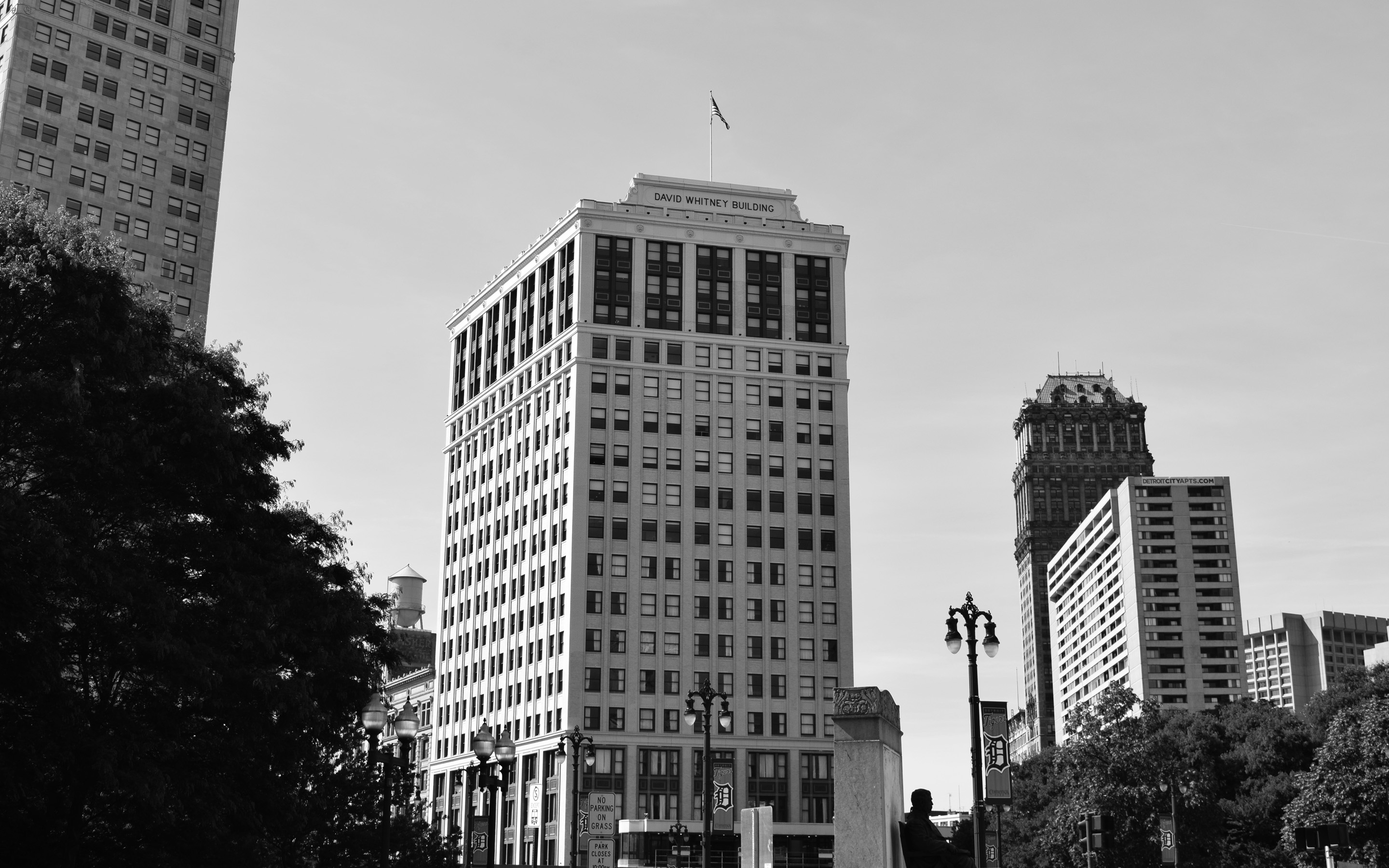 Top of the David Whitney building in downtown Detroit